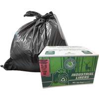 Sacs &agrave; d&eacute;chets EcoLogo, T-Fort, 48" la x 60" lo, Transparent, Capacit&eacute; 246,05 L (65 gal.) Canadian Safety Group Inc.