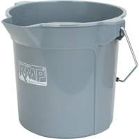 Round Bucket with Pouring Spout, 2.64 US Gal. (10.57 qt.) Capacity, Grey Canadian Safety Group Inc.