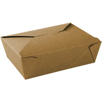 Contenants pour aliments &agrave; emporter Kraft, Ondul&eacute;, Rectangulaire Canadian Safety Group Inc.