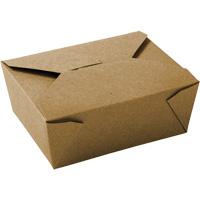 Contenants pour aliments &agrave; emporter Kraft, Ondul&eacute;, Rectangulaire Canadian Safety Group Inc.