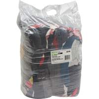 Chiffons fabriqu&eacute;s &agrave; partir de mat&eacute;riaux recycl&eacute;s, Molleton, M&eacute;lange de couleurs, 25 lb Canadian Safety Group Inc.