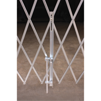 Galvanized Folding Security Gates, Fixed Single Folding, 4' L x 6' H Expanded Canadian Safety Group Inc.