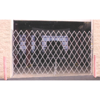 Galvanized Folding Security Gates, Fixed Single Folding, 4' L x 6' H Expanded Canadian Safety Group Inc.