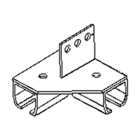 Beam Mount Curtain Partition 90° Corner Connector Canadian Safety Group Inc.