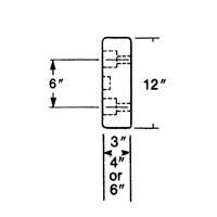 Butoirs de quai en caoutchouc moul&eacute;s, Caoutchouc, 30" la x 4" p x 10" h Canadian Safety Group Inc.