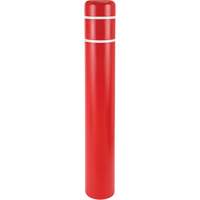 Capuchons en polyethylene pour borne de protection, 4-1/2" dia. x 52" l, Rouge Canadian Safety Group Inc.