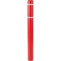 Capuchons en polyethylene pour borne de protection, 6-5/8" dia. x 52" l, Rouge Canadian Safety Group Inc.