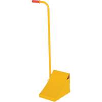 Ergo Handle Wheel Chock, Steel, Yellow, 8" W x 10-3/4" D x 9-1/8" H Canadian Safety Group Inc.