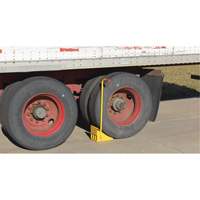 Ergo Handle Wheel Chock, Steel, Yellow, 8" W x 10-3/4" D x 9-1/8" H Canadian Safety Group Inc.