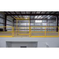 Barri&egrave;re de s&eacute;curit&eacute; pour mezzanine, 68-1/2" lo x 42" ha, 80-1/16" &eacute;lev&eacute;e, Jaune Canadian Safety Group Inc.