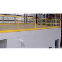 Barri&egrave;re de s&eacute;curit&eacute; pour mezzanine, 68-1/2" lo x 42" ha, 80-1/16" &eacute;lev&eacute;e, Jaune Canadian Safety Group Inc.