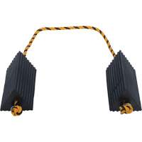 Airline Wheel Chock, 5" x 10" x 4-1/2", Black Canadian Safety Group Inc.