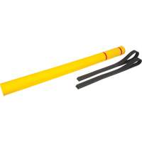 Capuchon en poly&eacute;thyl&egrave;ne pour borne de protection, 4-1/2" dia. x 64" l, Rouge/Jaune Canadian Safety Group Inc.