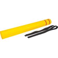 Capuchon en poly&eacute;thyl&egrave;ne pour borne de protection, 6-5/8" dia. x 60" l, Rouge/Jaune Canadian Safety Group Inc.