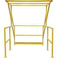 Barri&egrave;re de s&eacute;curit&eacute; pour mezzanine, 70" lo x 77" ha, 78" &eacute;lev&eacute;e, Jaune Canadian Safety Group Inc.