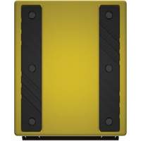 Cale de roue ultra-robuste pour l'exploitation mini&egrave;re Checkers Safety, PEHD, Jaune, 14-1/2" la x 17-1/2" p x 16" h Canadian Safety Group Inc.