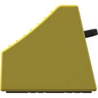 Cale de roue ultra-robuste pour l'exploitation mini&egrave;re Checkers Safety sans support, PEHD, Jaune, 14-1/2" la x 17-1/2" p x 16" h Canadian Safety Group Inc.