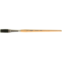 Pinceau une passe, Largeur de la brosse de 1/2", Soie de bœuf, Manche &agrave; Bois Canadian Safety Group Inc.