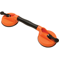 Manually Operated Hand Vacuum Cups - Double Handcup-Swivel, 50 lbs. Capacity, 4-5/8", Lever, 13" Handle Length Canadian Safety Group Inc.