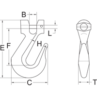 Clevis Slip Hook - Grade 70 Canadian Safety Group Inc.