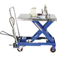 Pneumatic Hydraulic Scissor Lift Table, Steel, 32-1/2" L x 19-3/4" W, 1000 lbs. Cap. Canadian Safety Group Inc.