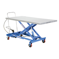Pneumatic Hydraulic Scissor Lift Table, Steel, 63" L x 31-1/2" W, 1000 lbs. Cap. Canadian Safety Group Inc.