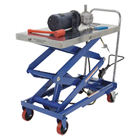 Pneumatic Hydraulic Scissor Lift Table, Steel, 35-1/2" L x 20" W, 800 lbs. Cap. Canadian Safety Group Inc.