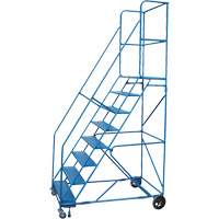 CSA-Certified Rolling Step Ladder with Locking Step, 8 Steps, 30" Step Width, 72" Platform Height, Steel Canadian Safety Group Inc.