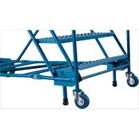 CSA-Certified Rolling Step Ladder with Locking Step, 14 Steps, 30" Step Width, 128" Platform Height, Steel Canadian Safety Group Inc.