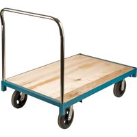 Chariot &agrave; plateforme robuste, 48" lo x 30" la, Capacit&eacute; de 2000 lb, Roues en Caoutchouc Canadian Safety Group Inc.