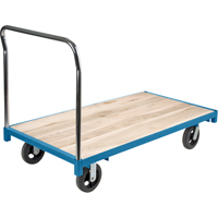 Chariot &agrave; plateforme robuste, 60" lo x 30" la, Capacit&eacute; de 2000 lb, Roues en Caoutchouc Canadian Safety Group Inc.
