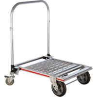 Four Wheel Folding Platform Truck, Aluminum, 750 lbs., 31" L x 23-1/4" W, 39" High Canadian Safety Group Inc.