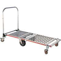 Six Wheel Folding Platform Truck, Aluminum, 1550 lbs., 61-7/8" L x 23-1/4" W, 39" High Canadian Safety Group Inc.