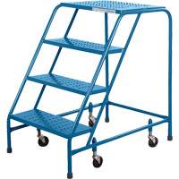 CSA Rolling Step Ladder, 4 Steps, 22" Step Width, 37" Platform Height, Steel Canadian Safety Group Inc.