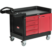 Armoires mobiles & centres de travail Trademaster, 4 tiroirs, 49" lo x 26-1/4" la x 38" h, Noir Canadian Safety Group Inc.