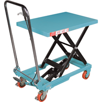 Heavy-Duty Hydraulic Scissor Lift Table, 27-1/2" L x 17-3/4" W, Steel, 330 lbs. Capacity Canadian Safety Group Inc.