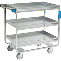 Guard Rail Carts, 3 Tiers, 23" W x 37-1/4" H x 38-5/8" D, 700 lbs. Capacity Canadian Safety Group Inc.