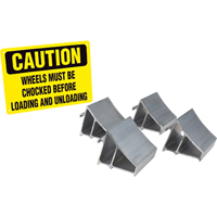 Ensemble de cales-roue en aluminium, 7" la x 6" p x 6" h Canadian Safety Group Inc.