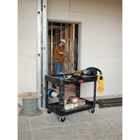 Heavy Duty Utility Cart - 4500-88, 2 Tiers, 17-1/8" x 33-1/4" x 39", 500 lbs. Capacity Canadian Safety Group Inc.