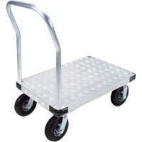 Chariots &agrave; plateforme en aluminium, 24" la x 36" lo, 1400 lb cap, Roues Pneumatique Canadian Safety Group Inc.