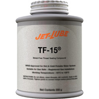 TF-15&reg; Metal-Free Thread Sealing Compound, Brush-Top Can, 227 ml, -46° C - 315° C/50° F - 600° F Canadian Safety Group Inc.