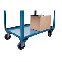 Chariots de service &agrave; bordure profonde, 2 Tiers, 24" la x 47" h x 36" p, Capacit&eacute; 1200 lb Canadian Safety Group Inc.