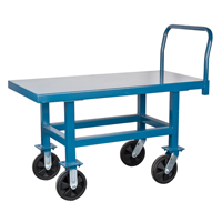 Elevated Platform Trucks, 48" L x 24" W, 2000 lbs. Capacity, Nylon Casters Canadian Safety Group Inc.