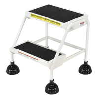 Stop-Step Ladders, 2 Steps, 16" Step Width, 18-9/16" Platform Height, Steel Canadian Safety Group Inc.