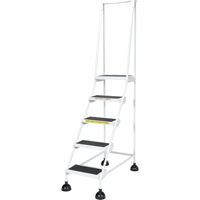 Light-Duty Stop-Step Ladders, 5 Steps, 16" Step Width, 47-11/16" Platform Height, Steel Canadian Safety Group Inc.
