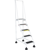 Light-Duty Stop-Step Ladders, 5 Steps, 16" Step Width, 47-11/16" Platform Height, Steel Canadian Safety Group Inc.