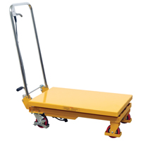 Hydraulic Scissor Lift Table, 17.75" L x 27.5" W/27-1/2" L x 17-3/4" W, Steel, 330 lbs. Capacity Canadian Safety Group Inc.