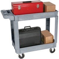 Chariot utilitaire de luxe, 2 tiers, 25" x 35-1/2" x 43,5"/43-1/2", Capacit&eacute; 550 lb Canadian Safety Group Inc.