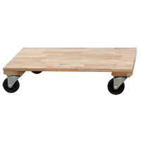 Solid Platform Wood Dolly, Rubber Wheels, 1200 lbs. Capacity, 24" W x 36" D x 7" H Canadian Safety Group Inc.