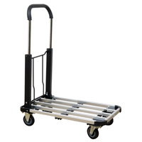 Folding Handle Platform Truck, Aluminum, 300 lbs., 28" L x 16" W, 37.75" High Canadian Safety Group Inc.
